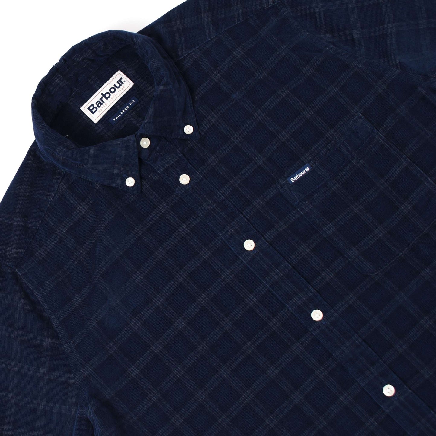 Harthill Tailored Checked Cord Shirt