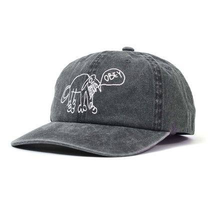 Dog 6 Panel Velcro Back Strap Cap